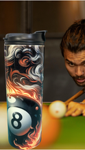 Load image into Gallery viewer, Flaming 8 Ball 20 oz. Tumbler