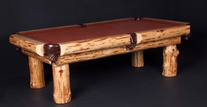 Viking Log Klondike 8' Pool Table "ON SALE NOW" ($6,499) FREE USA S/H !!! READY TO SHIP (SAVINGS OF OVER 15%)