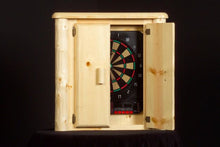 Load image into Gallery viewer, Log Dartboard Cabinet by Viking Log &quot;ON SALE NOW&quot; LAST AVAILABLE IN STOCK NOW READY TO SHIP. FREE USA SHIPPING