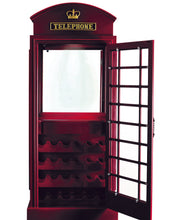 Load image into Gallery viewer, Ram Game Room Old English Telephone Booth Bar Cabinet