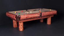 Load image into Gallery viewer, Viking Log 8&#39; Red Cedar Pool Table &quot;ON SALE NOW&quot; 1 IN STOCK &quot; READY TO SHIP NOW &quot; SAVINGS OF OVER 10%