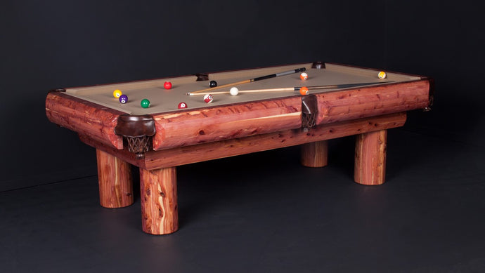 Viking Log 7' Red Cedar Pool Table